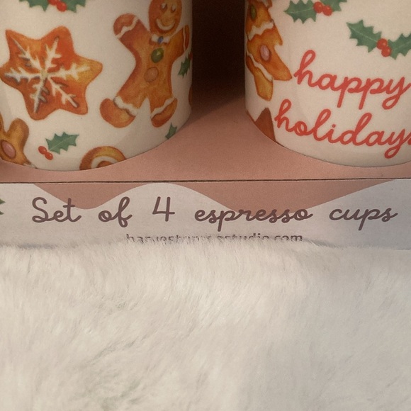 Harvest Green Studio Gingerbread Espresso Cups - Picture 3 of 8